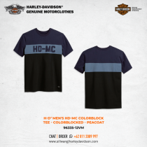 Harley-Davidson® Men's HD-MC Colorblock Tee - Colorblocked - Peacoat