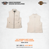 Harley-Davidson® Women's Shift Gears Sherpa Vest - Cloud Dancer