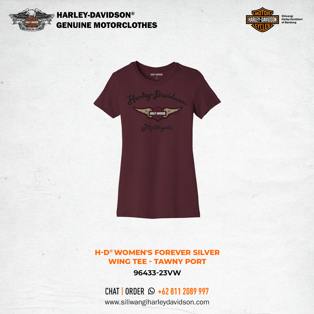 ★HARLEY-DAVIDSON COLLECTIONS★SILVER WING TEE HDMC Silver Wing Standard T-Shirt - Natural Canvas | Harley