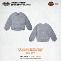 Harley-Davidson® Women's Craftsmanship Sweater - Dusty Blue Marl
