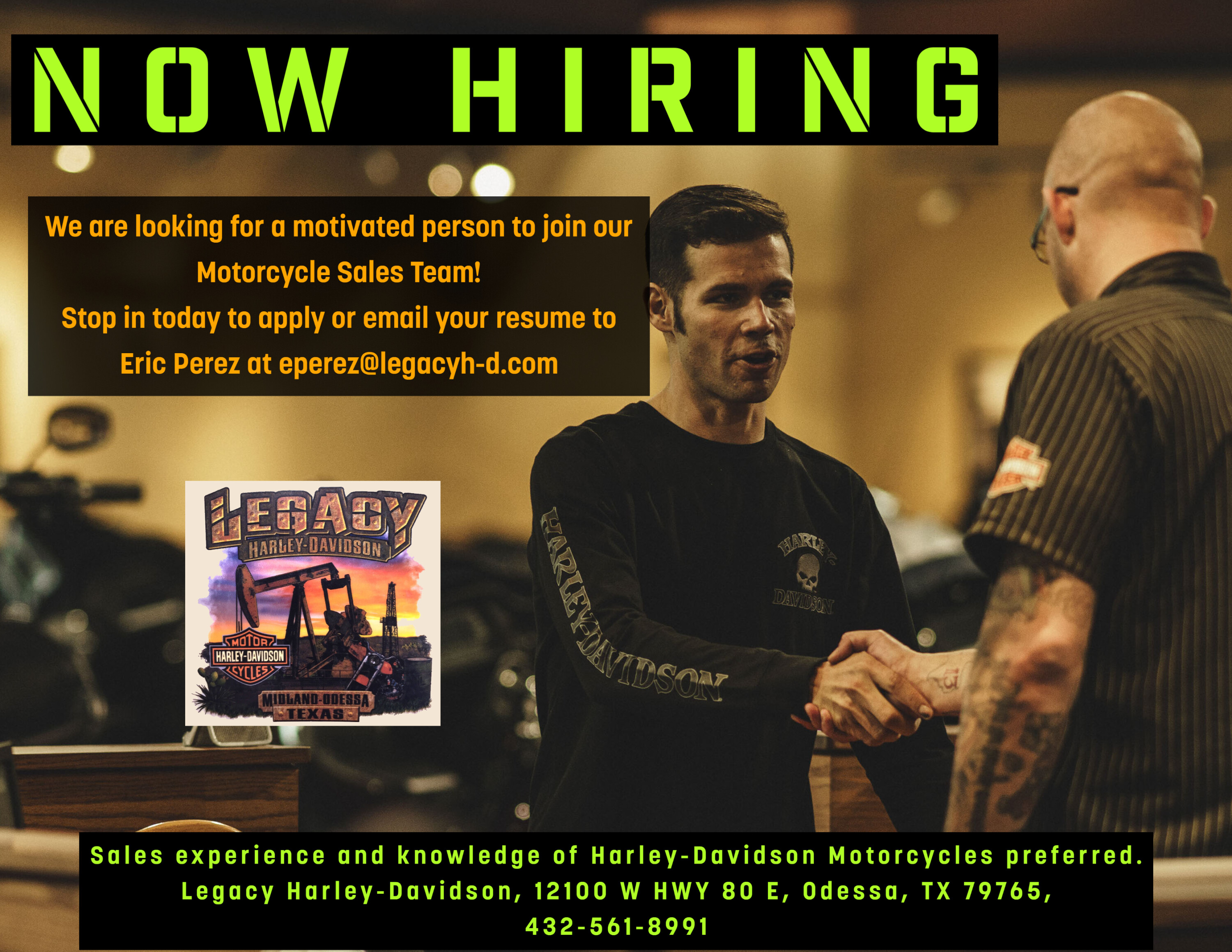 Employment Legacy HarleyDavidson®