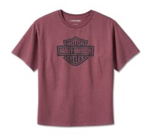 WOMEN'S BAR & SHIELD OVERSIZED BOXY TEE