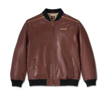 JACKET-120TH,LEATHER,DARK RED