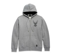 HOODIE-KNIT,GREY HEATHER