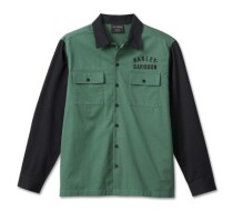SHIRT-WOVEN,GREEN