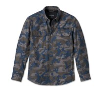 SHIRT JACKET-OPERATIVE,TEXTILE,BLUE CAMO