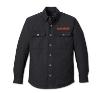 SHIRT JACKET-OPERATIVE,TEXTILE,BLACK