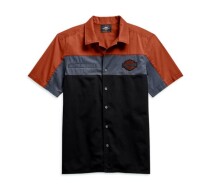 SHIRT-WOVEN,COLORBLOCK