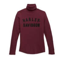TURTLENECK-KNIT,DARK RED