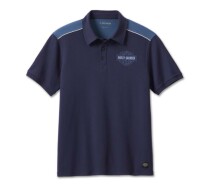 POLO-KNIT,BLUE COLORBLOCK