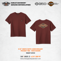 Harley-Davidson® Men's 120th Anniversary Pocket Tee - Rum Raisin
