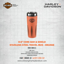 Harley-Davidson® H-D Bar & Shield Orange Travel Mug