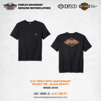 Harley-Davidson® Men's 120th Anniversary Pocket Tee - Black Beauty