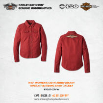 Harley-Davidson® Women's 120th Anniversary Operative Riding Shirt Jacket