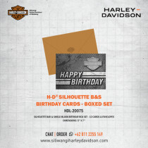 Harley-Davidson® Silhouette B&S Birthday Cards - Boxed Set