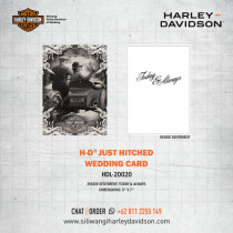 Harley-Davidson® Just Hitched - Wedding Card