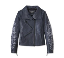 WOMEN'S BRAZEN LEATHER BIKER JACKET