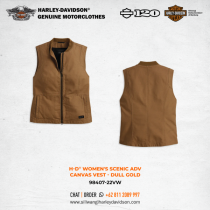 Harley-Davidson® Women's Scenic H-D ADV Canvas Vest - Dull Gold