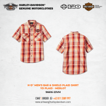 Harley-Davidson® SHIRT-WOVEN,RED PLAID