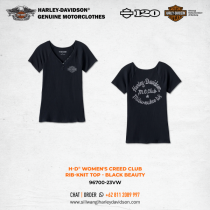 Harley-Davidson® TEE-KNIT,BLACK