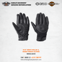 Harley-Davidson® Men's Willie G. Mixed Media Gloves
