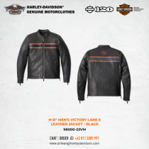 Harley-Davidson® Men's Victory Lane II Leather Jacket - Black