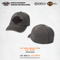 Harley-Davidson® Bar & Shield Fitted Cap - Black