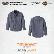 Harley-Davidson® Men's Operative Riding Shirt Jacket - Peacoat