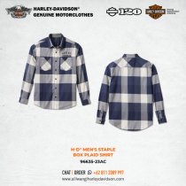 Harley-Davidson® SHIRT-WOVEN,BLUE PLAID,SFC