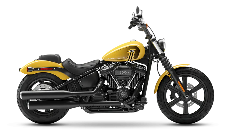 2023 Harley-Davidson<sup>®</sup> Street Bob<sup>®</sup> 114 Industrial Yellow