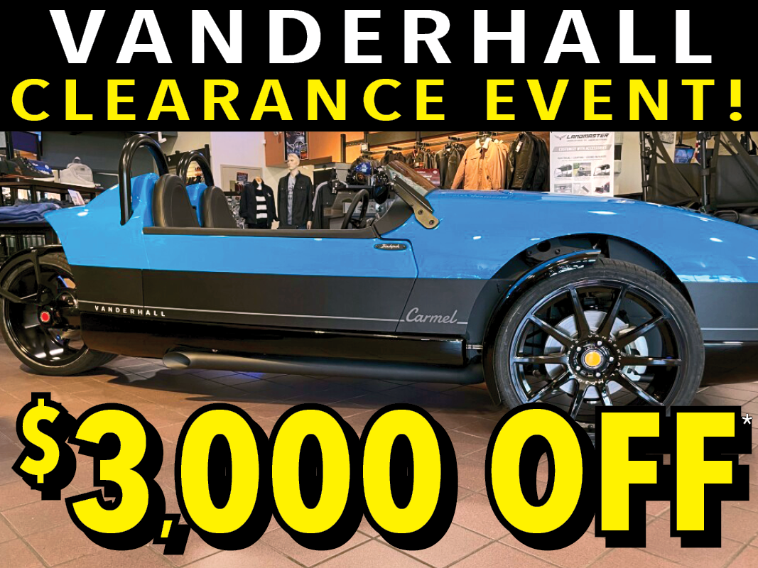 2023 Vanderhall Carmel Blackjack 1.5L Turbo White's Vanderhall