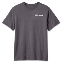 メンズ・オイル缶半袖Tシャツ・グレー
