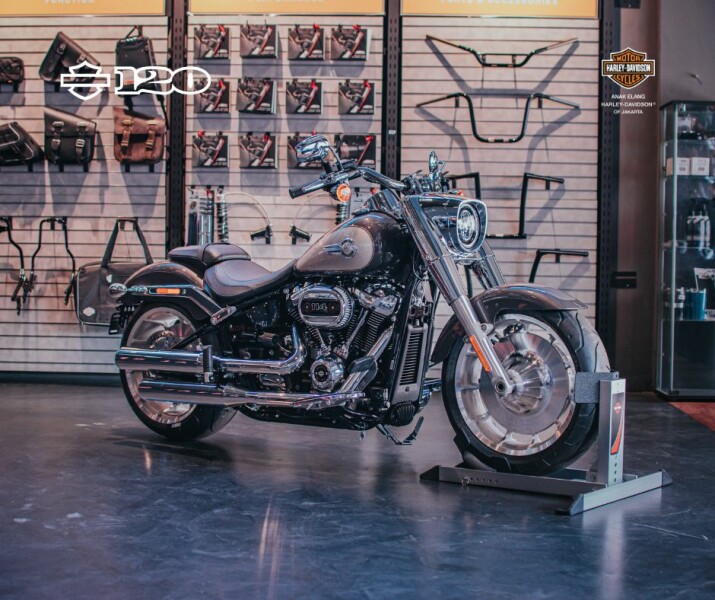 2023 Harley-Davidson<sup>®</sup> Fat Boy<sup>®</sup> 114 Gray Haze/Silver Fortune