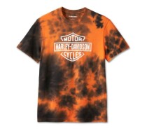 メンズ バー＆シールドタイダイTシャツ