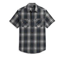 Block Letter Plaid Shirt