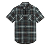 Plaid Two Pocket Logo Shirt