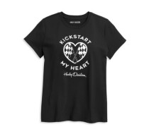 レディース キックスタートマイハートグラフィックTシャツ