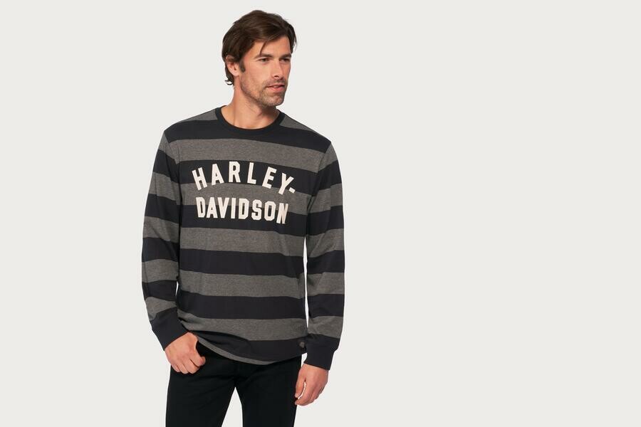 メンズ ストライプロングスリーブTシャツ | Harley-Davidson® 福岡