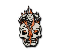Skull Bust Enamel Pin