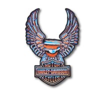 Chrome Eagle Logo Iron-On Patch