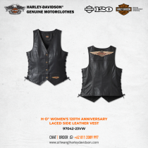 Harley-Davidson® Women's 120th Anniversary Laced Side Leather Vest