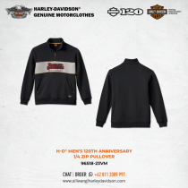 Harley-Davidson® Men's 120th Anniversary 1/4 Zip Pullover