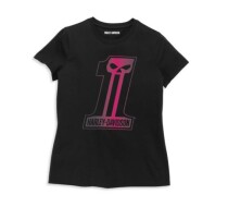 レディース #1スカルグラフィックTシャツ