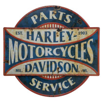 H-D Parts & Service Metal Sign