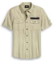 Raw Edge Patch Shirt
