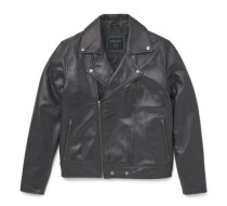 Lisbon Debossed Leather Jacket
