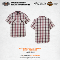 Harley-Davidson® Men's Forever Harley Shirt - Red Plaid