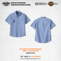 Harley-Davidson® Men's #1 Performance Shirt - Colony Blue