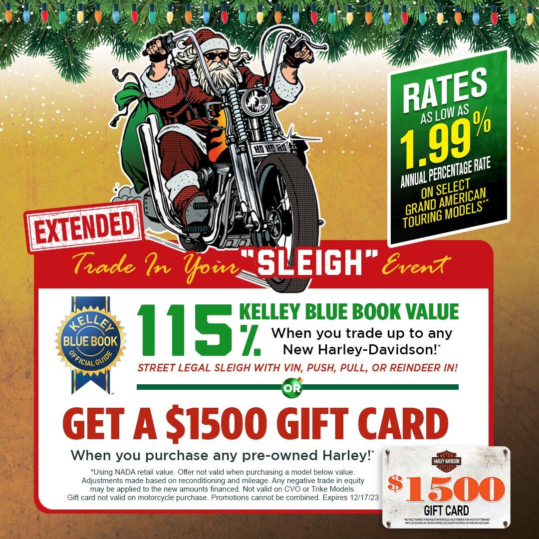 115% Kelley Blue Book Value on Trade or $1500 Gift Card on Pre-Owned Purchase