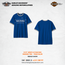 Harley-Davidson® Men's #1 Racing Ringer Tee - True Blue